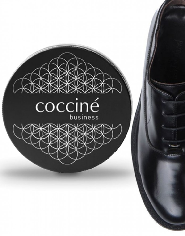Must veekindel jalatsihoolduspasta siledale nahale - Coccine Business Shoe Wax, 100 ml